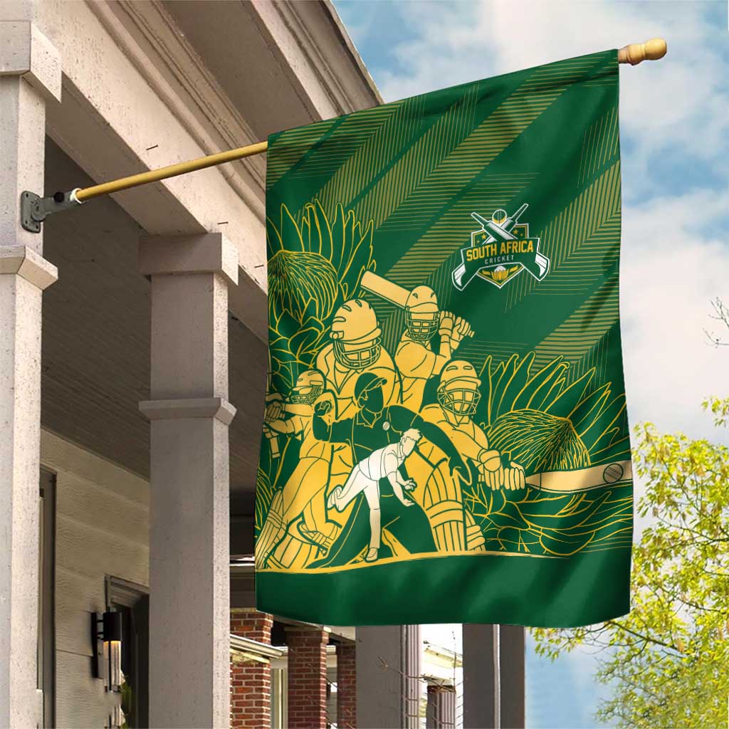 South Africa Cricket Champion Garden Flag Proteas Rock The World - Wonder Print Shop