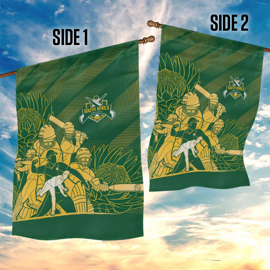 South Africa Cricket Champion Garden Flag Proteas Rock The World - Wonder Print Shop