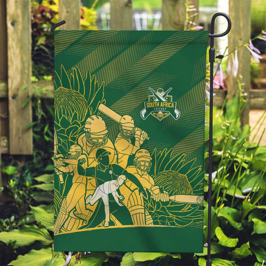 South Africa Cricket Champion Garden Flag Proteas Rock The World - Wonder Print Shop