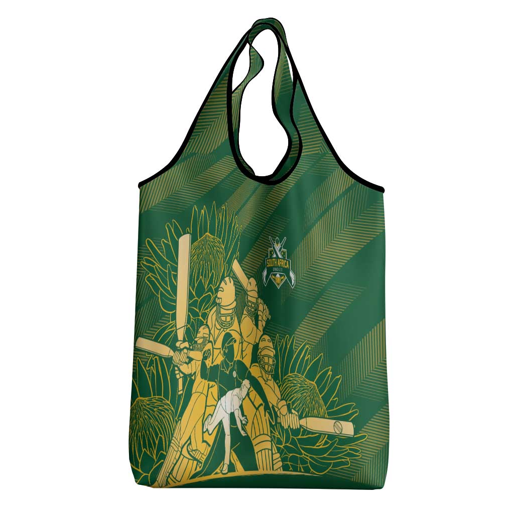 South Africa Cricket Champion Grocery Bag Proteas Rock The World - Wonder Print Shop
