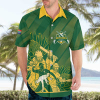 South Africa Cricket Champion Custom Hawaiian Shirt Proteas Rock The World - Wonder Print Shop