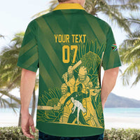 South Africa Cricket Champion Custom Hawaiian Shirt Proteas Rock The World - Wonder Print Shop