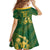 South Africa Cricket Champion Custom Kid Short Sleeve Dress Proteas Rock The World - Wonder Print Shop