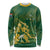 South Africa Cricket Champion Custom Long Sleeve Shirt Proteas Rock The World - Wonder Print Shop
