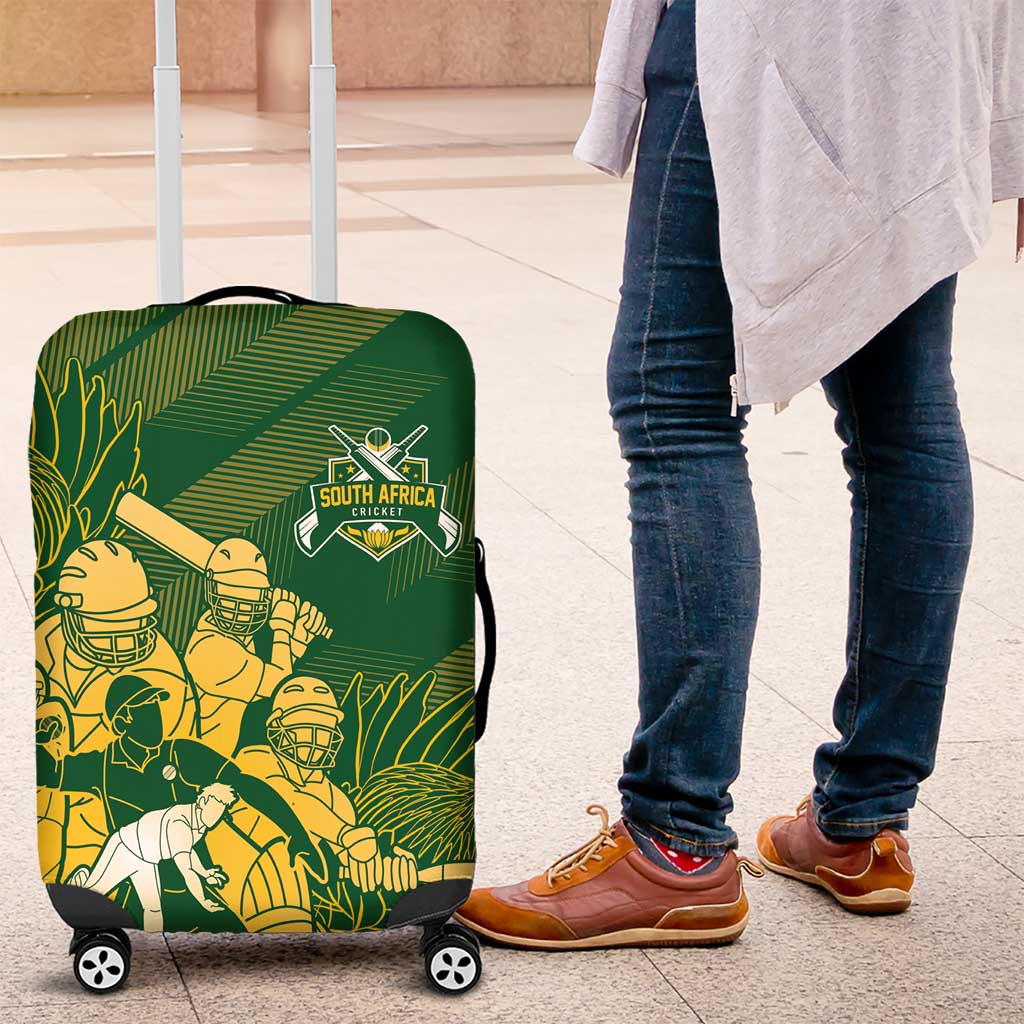 South Africa Cricket Champion Luggage Cover Proteas Rock The World - Wonder Print Shop