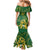 South Africa Cricket Champion Custom Mermaid Dress Proteas Rock The World - Wonder Print Shop