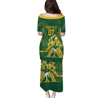 South Africa Cricket Champion Custom Puletasi Proteas Rock The World - Wonder Print Shop