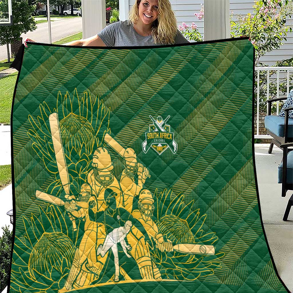 South Africa Cricket Champion Quilt Proteas Rock The World - Wonder Print Shop