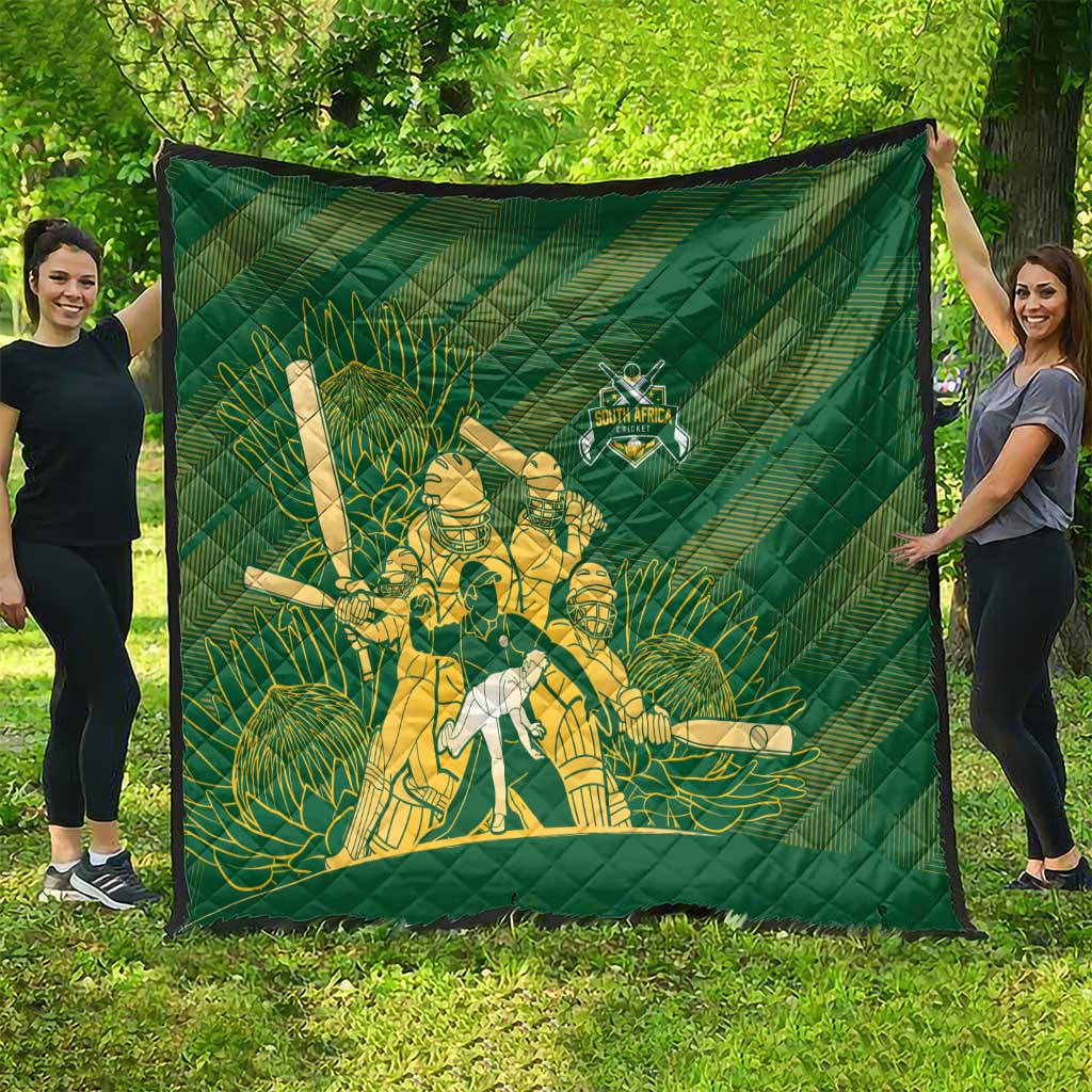 South Africa Cricket Champion Quilt Proteas Rock The World - Wonder Print Shop