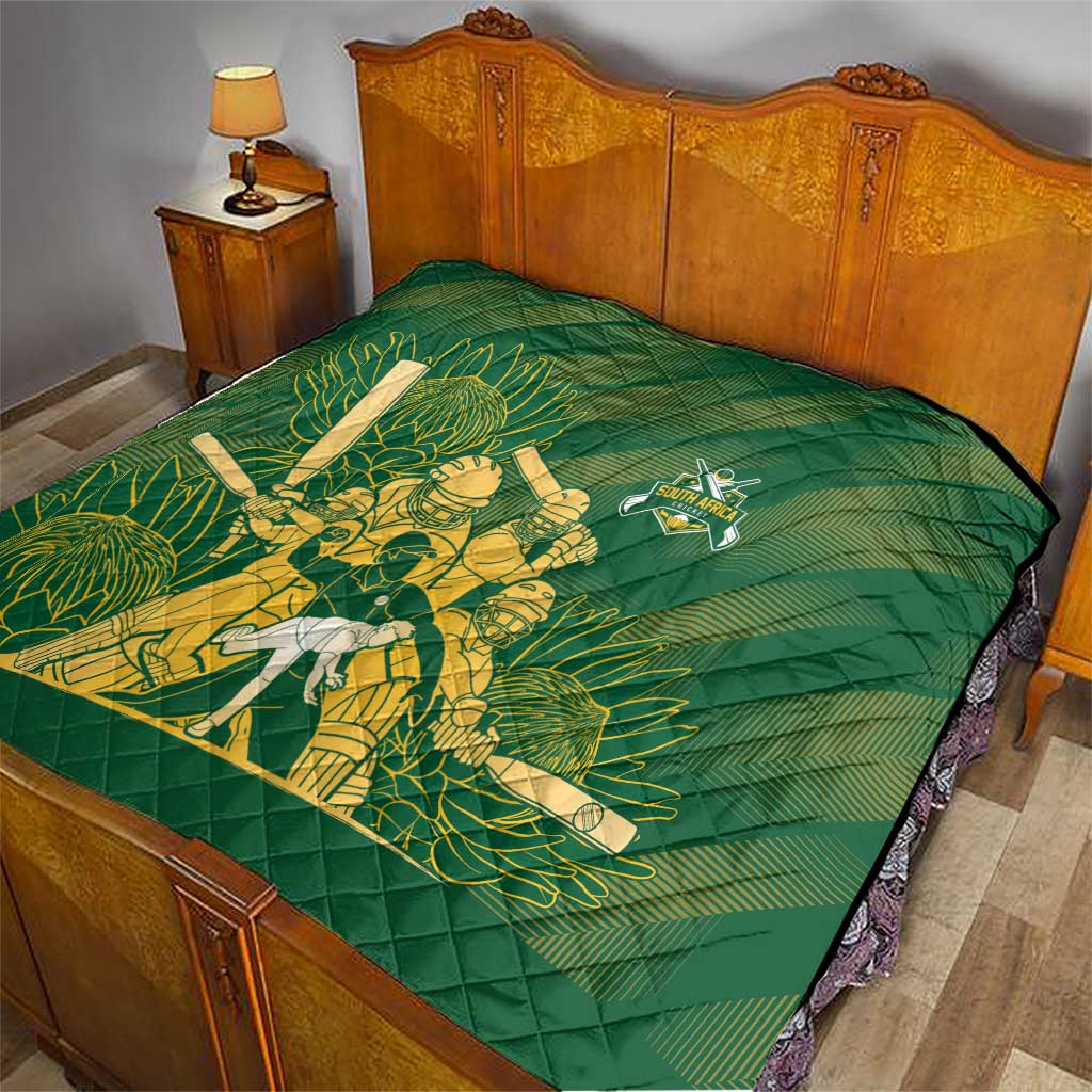 South Africa Cricket Champion Quilt Proteas Rock The World - Wonder Print Shop