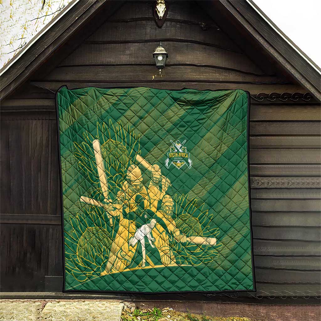 South Africa Cricket Champion Quilt Proteas Rock The World - Wonder Print Shop