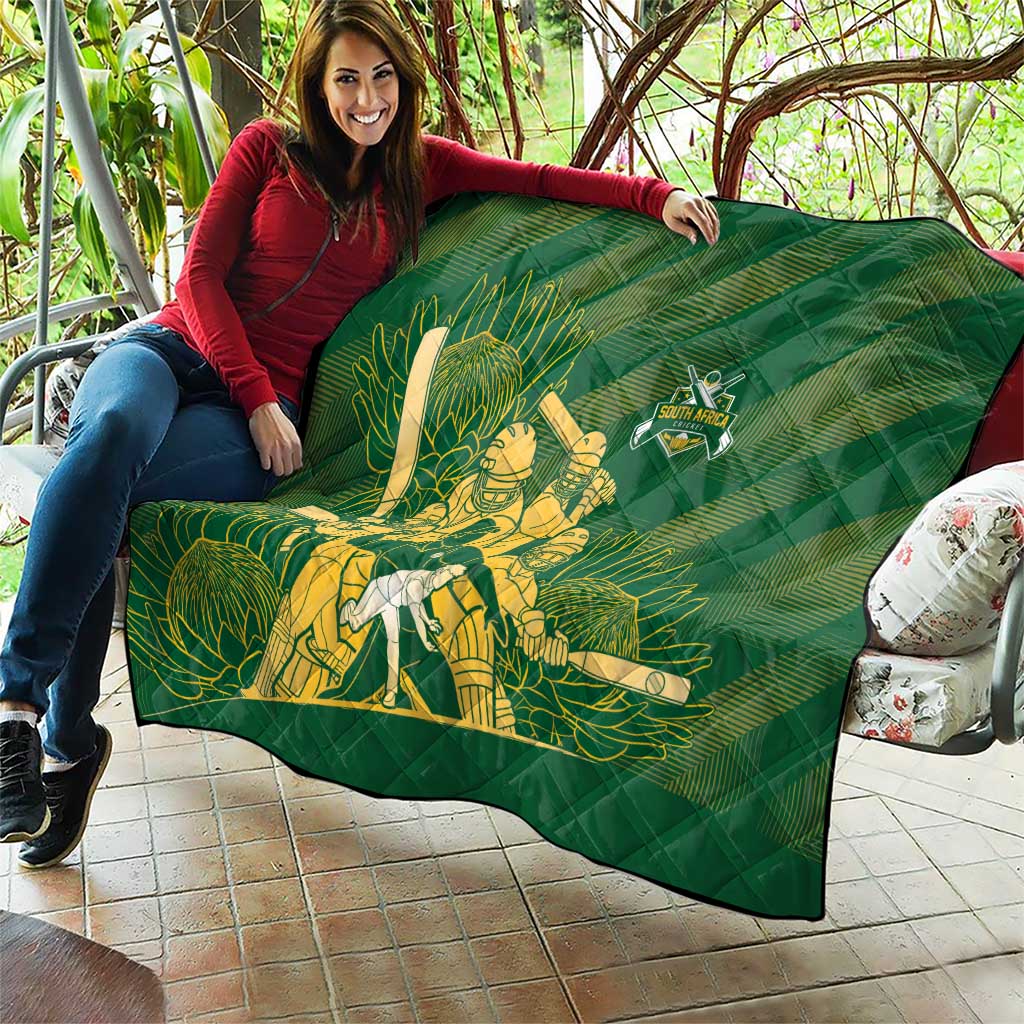 South Africa Cricket Champion Quilt Proteas Rock The World - Wonder Print Shop