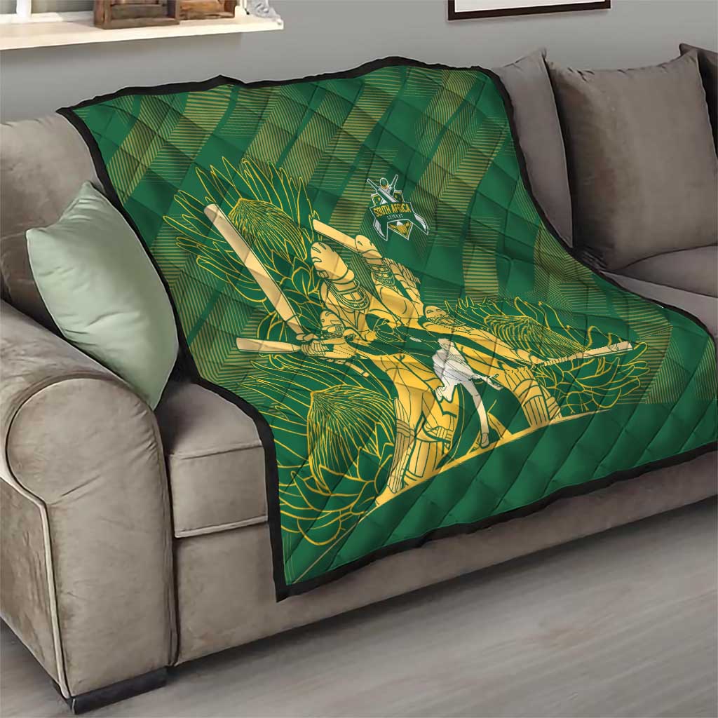 South Africa Cricket Champion Quilt Proteas Rock The World - Wonder Print Shop