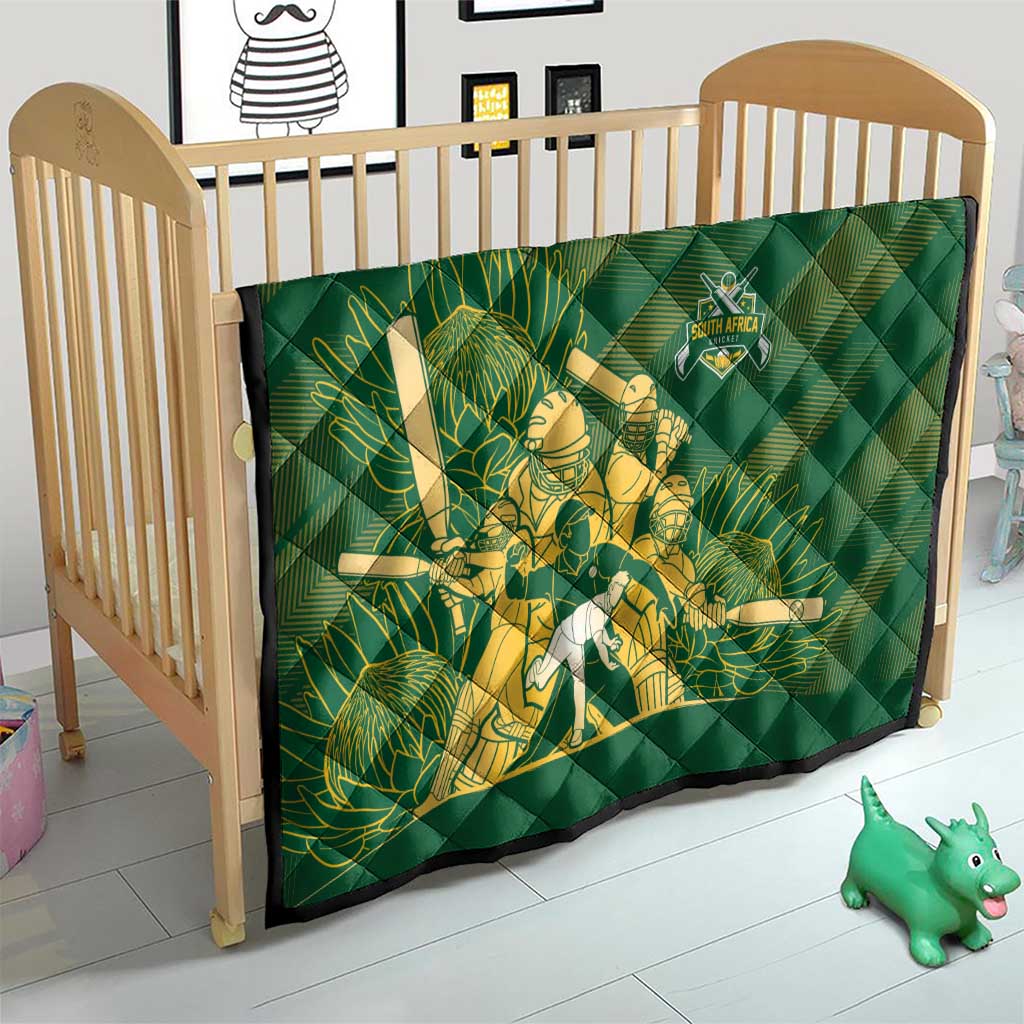 South Africa Cricket Champion Quilt Proteas Rock The World - Wonder Print Shop