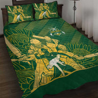 South Africa Cricket Champion Quilt Bed Set Proteas Rock The World - Wonder Print Shop