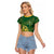 South Africa Cricket Champion Custom Raglan Cropped T Shirt Proteas Rock The World - Wonder Print Shop