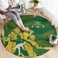 South Africa Cricket Champion Round Carpet Proteas Rock The World - Wonder Print Shop