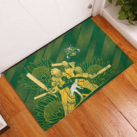 South Africa Cricket Champion Rubber Doormat Proteas Rock The World - Wonder Print Shop