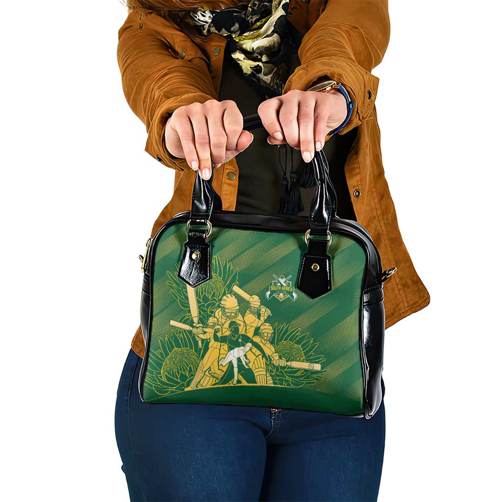 South Africa Cricket Champion Shoulder Handbag Proteas Rock The World - Wonder Print Shop