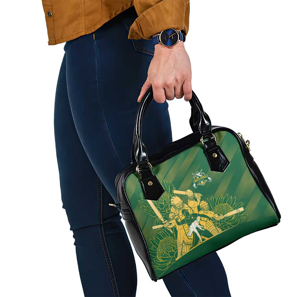 South Africa Cricket Champion Shoulder Handbag Proteas Rock The World - Wonder Print Shop