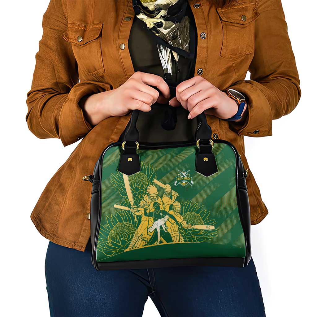 South Africa Cricket Champion Shoulder Handbag Proteas Rock The World - Wonder Print Shop