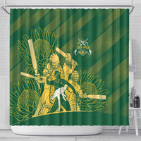 South Africa Cricket Champion Shower Curtain Proteas Rock The World - Wonder Print Shop