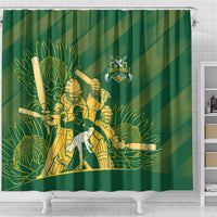 South Africa Cricket Champion Shower Curtain Proteas Rock The World - Wonder Print Shop