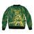 South Africa Cricket Champion Custom Sleeve Zip Bomber Jacket Proteas Rock The World - Wonder Print Shop