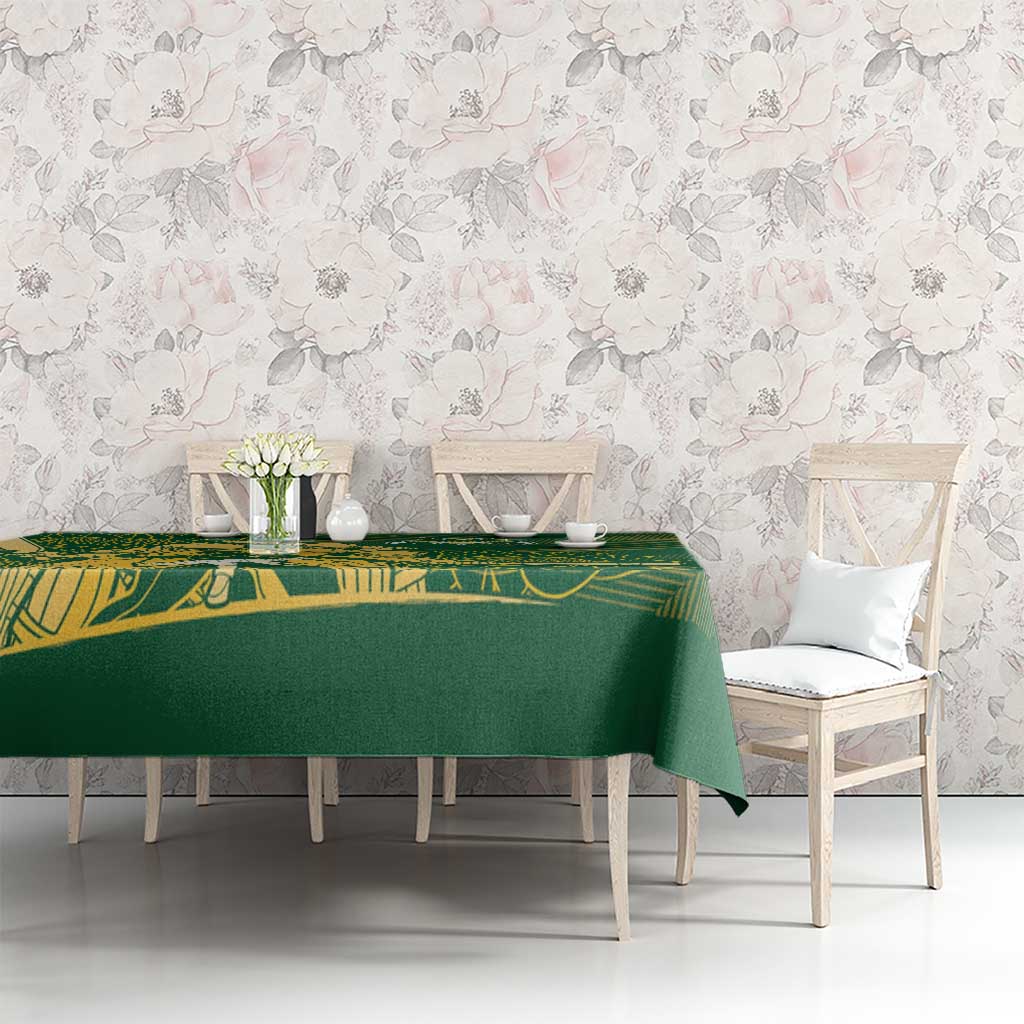 South Africa Cricket Champion Tablecloth Proteas Rock The World - Wonder Print Shop