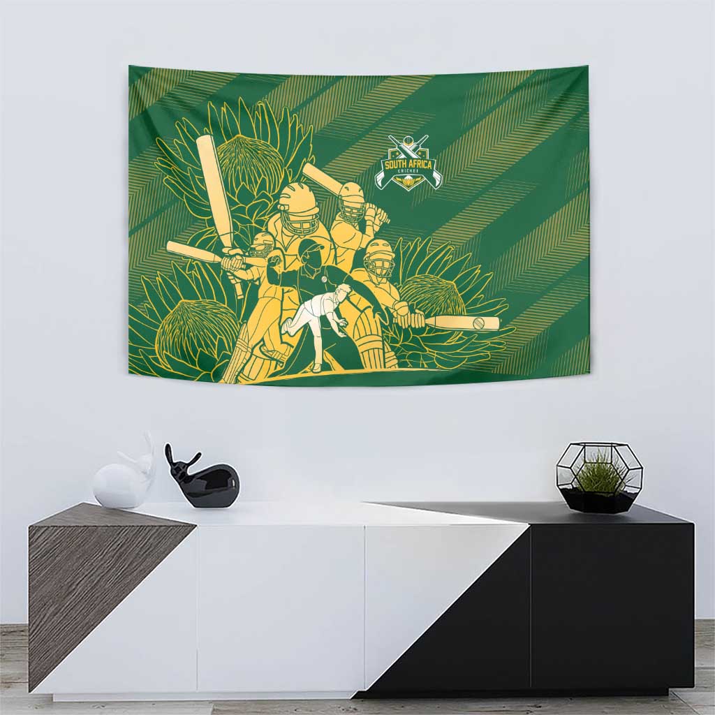 South Africa Cricket Champion Tapestry Proteas Rock The World - Wonder Print Shop