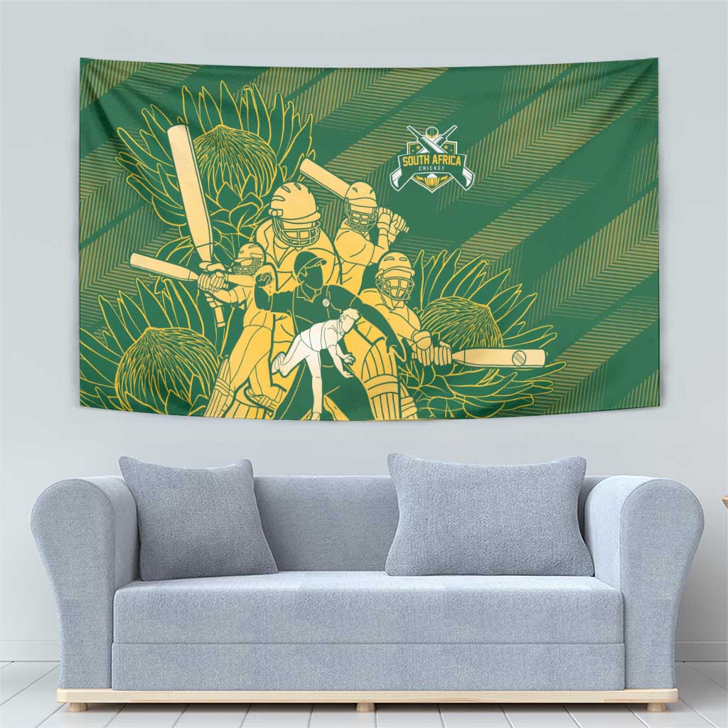South Africa Cricket Champion Tapestry Proteas Rock The World - Wonder Print Shop