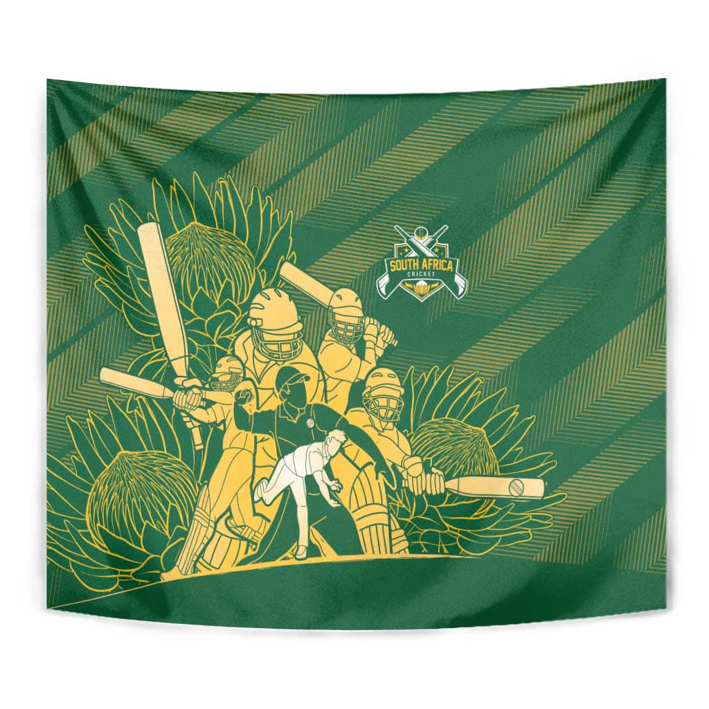 South Africa Cricket Champion Tapestry Proteas Rock The World - Wonder Print Shop