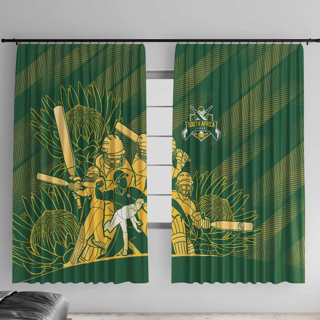 South Africa Cricket Champion Window Curtain Proteas Rock The World - Wonder Print Shop