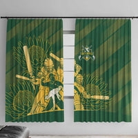 South Africa Cricket Champion Window Curtain Proteas Rock The World - Wonder Print Shop