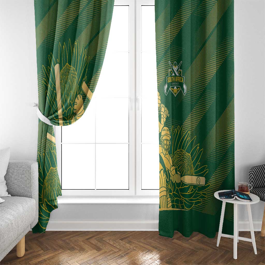 South Africa Cricket Champion Window Curtain Proteas Rock The World - Wonder Print Shop