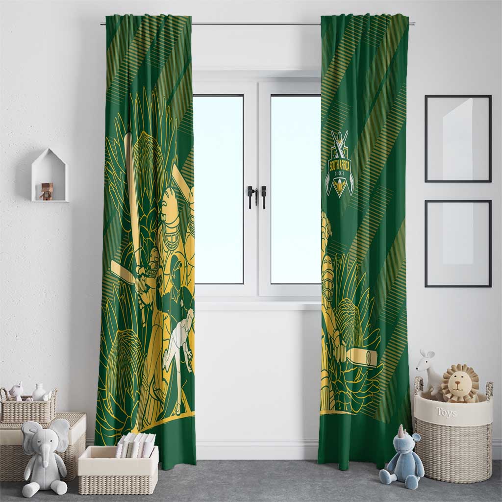 South Africa Cricket Champion Window Curtain Proteas Rock The World - Wonder Print Shop