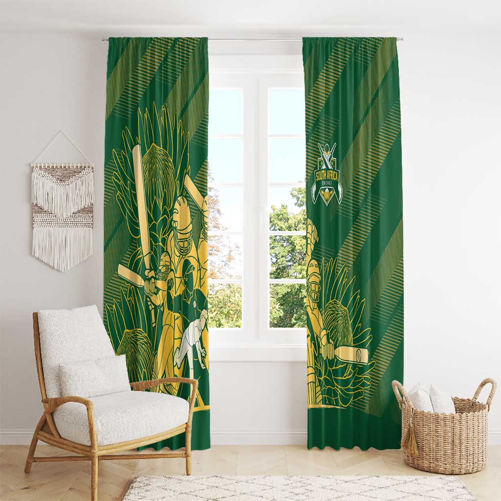 South Africa Cricket Champion Window Curtain Proteas Rock The World - Wonder Print Shop