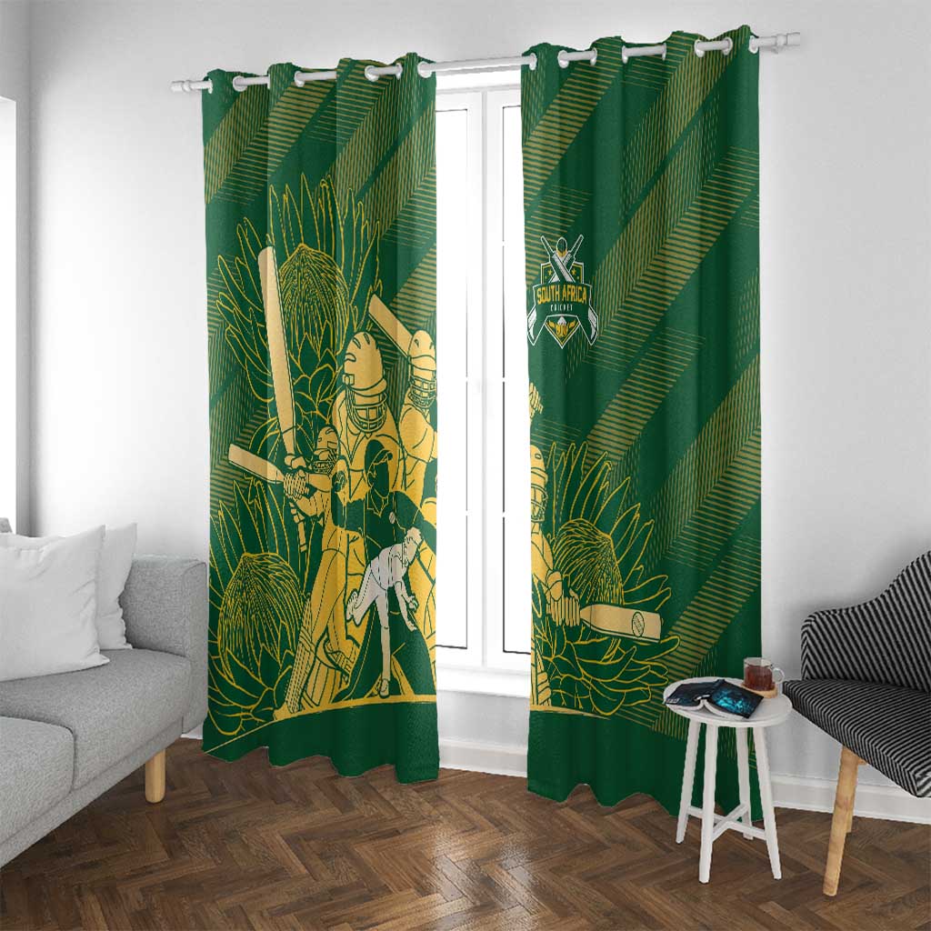 South Africa Cricket Champion Window Curtain Proteas Rock The World - Wonder Print Shop