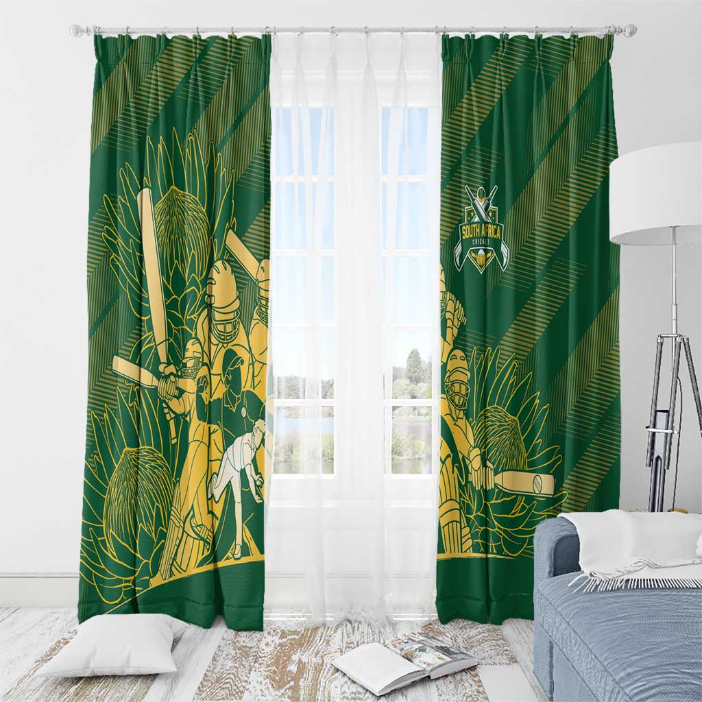 South Africa Cricket Champion Window Curtain Proteas Rock The World - Wonder Print Shop