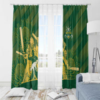 South Africa Cricket Champion Window Curtain Proteas Rock The World - Wonder Print Shop
