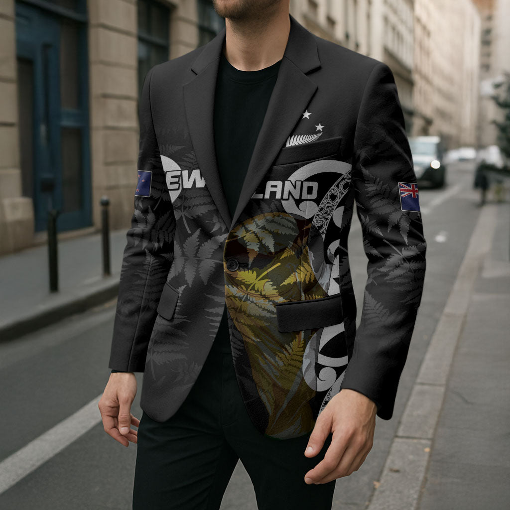 New Zealand WC2026 Custom Black Blazer Silver Fern