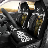 New Zealand WC2026 Black Car Seat Cover Silver Fern