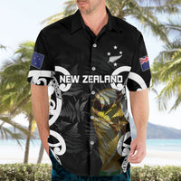 New Zealand WC2026 Custom Black Hawaiian Shirt Silver Fern
