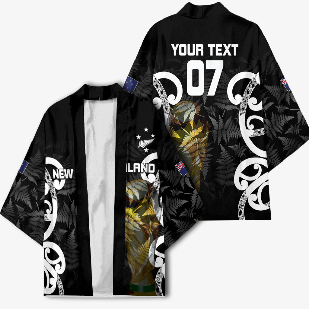 New Zealand WC2026 Custom Black Kimono Silver Fern