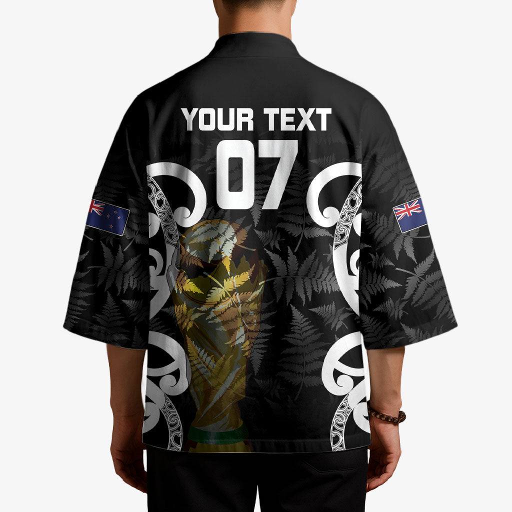 New Zealand WC2026 Custom Black Kimono Silver Fern