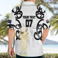 New Zealand WC2026 Custom White Hawaiian Shirt Silver Fern