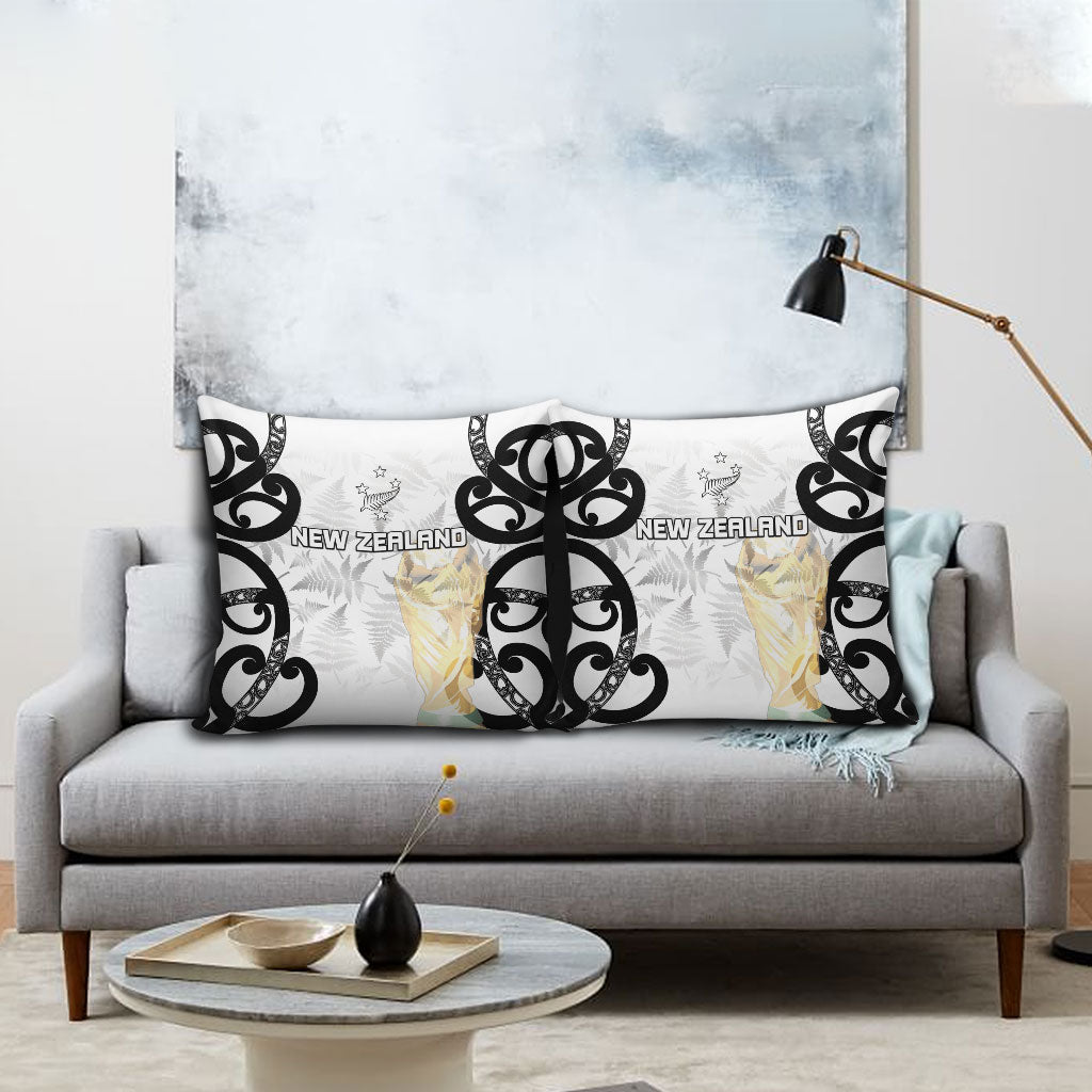 New Zealand WC2026 White Pillow Cover Silver Fern