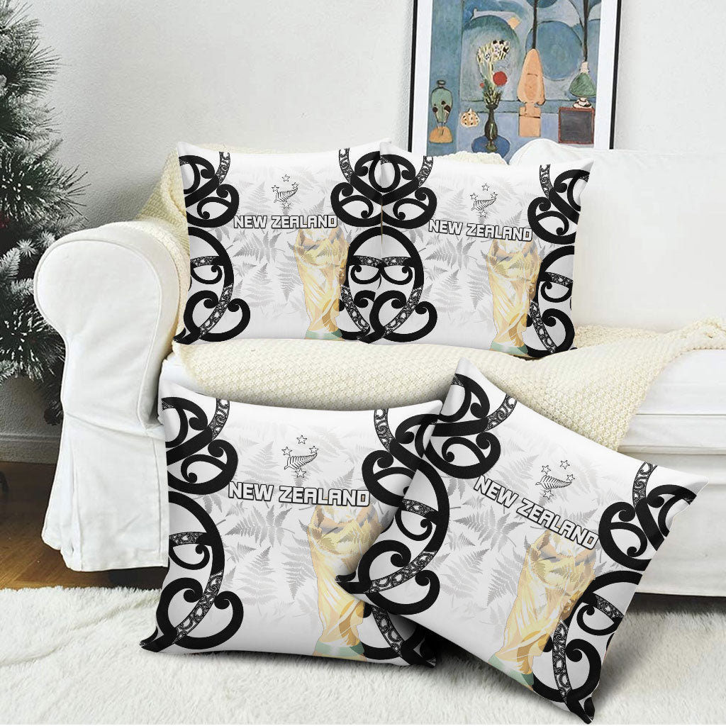 New Zealand WC2026 White Pillow Cover Silver Fern