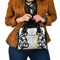 New Zealand WC2026 White Shoulder Handbag Silver Fern