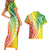 Polynesian Pride Couples Matching Short Sleeve Bodycon Dress and Hawaiian Shirt Turtle Hibiscus Luxury Style - Reggae LT7 - Wonder Print Shop